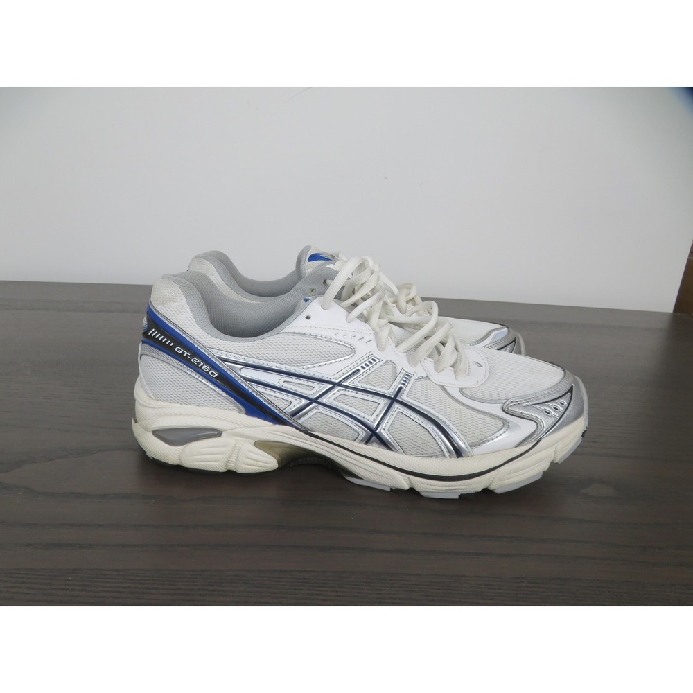 Asics GT-2160 Shoes Mens Size 9 White Silver Running Sneakers Gym 1203A320